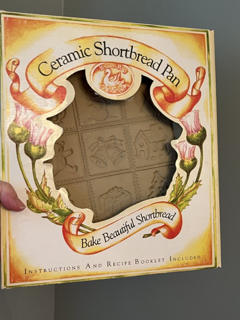 Brown Bag Hill Design Stoneware Shortbread Mold Christmas 2001 Box - Picture 5 of 6